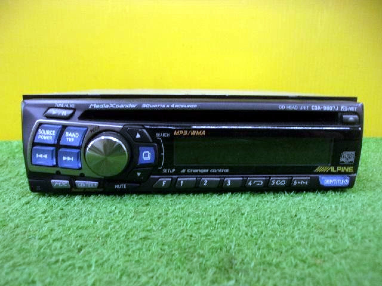 ALPINE CDA-9807J Car Stereo Receiver Tested Working Japan JDM Car Audio