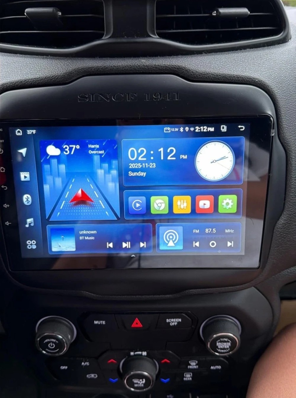 For Jeep Renegade 2015-2020 Apple Carplay Android 15 Car Stereo Radio GPS Navi
