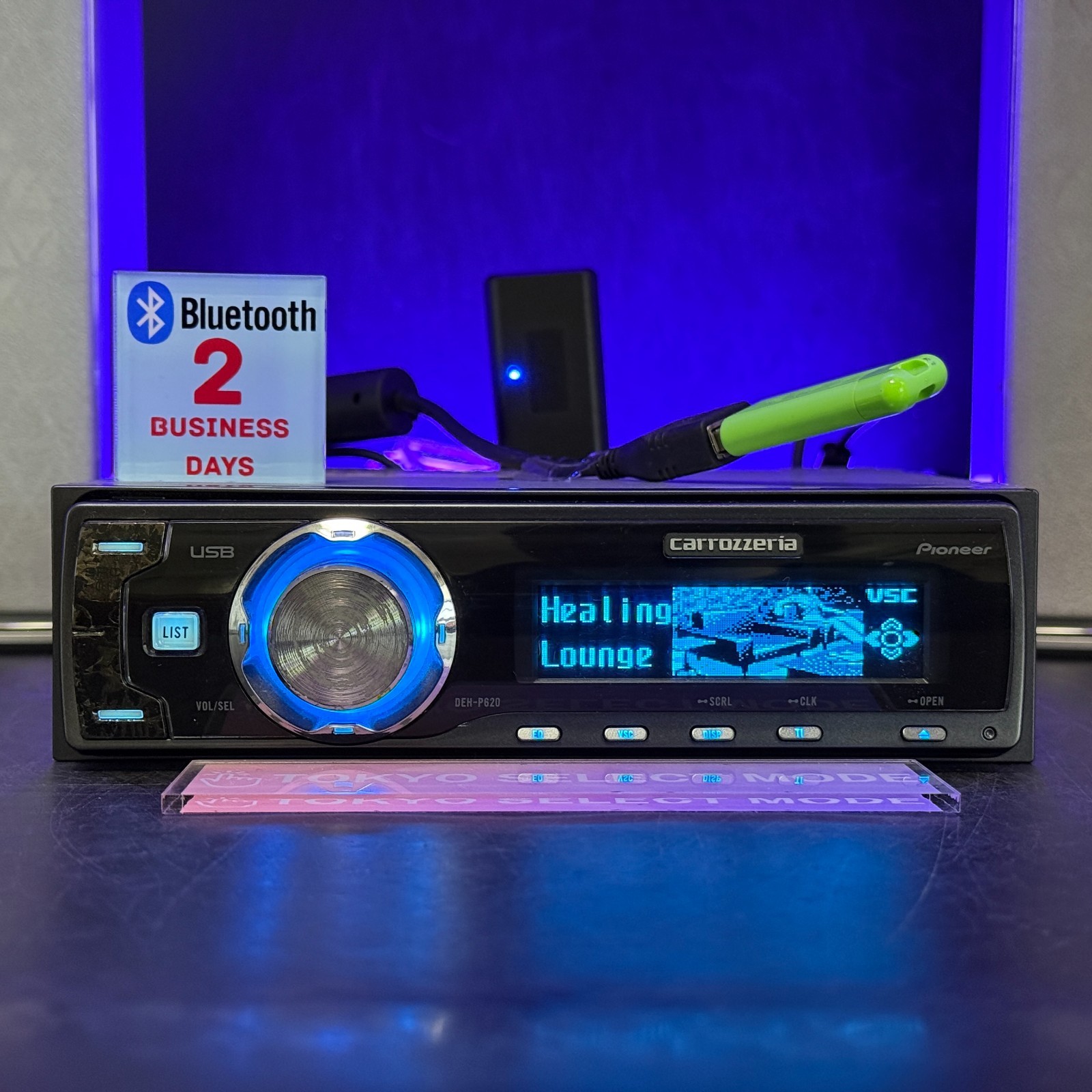 Pioneer Carrozzeria DEH-P620 1DIN Car Audio CD USB AUX Added Bluetooth In Stock
