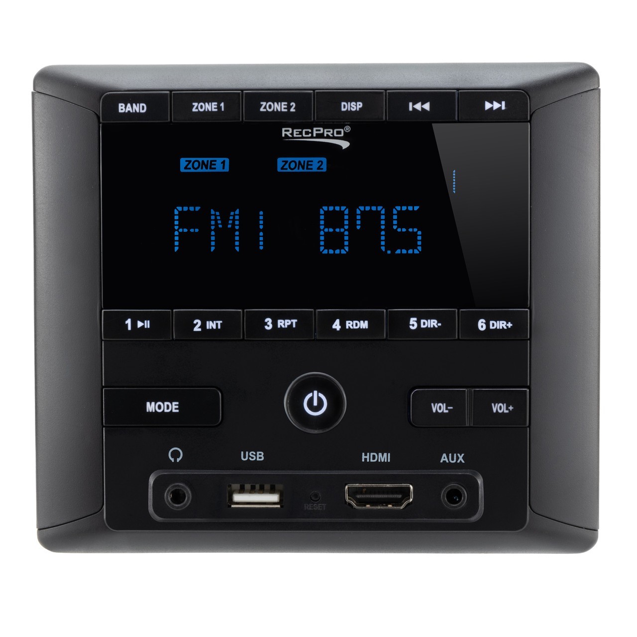RecPro RV Stereo AM/FM Radio/Bluetooth/Aux-In Sound System Receiver Wall Mount