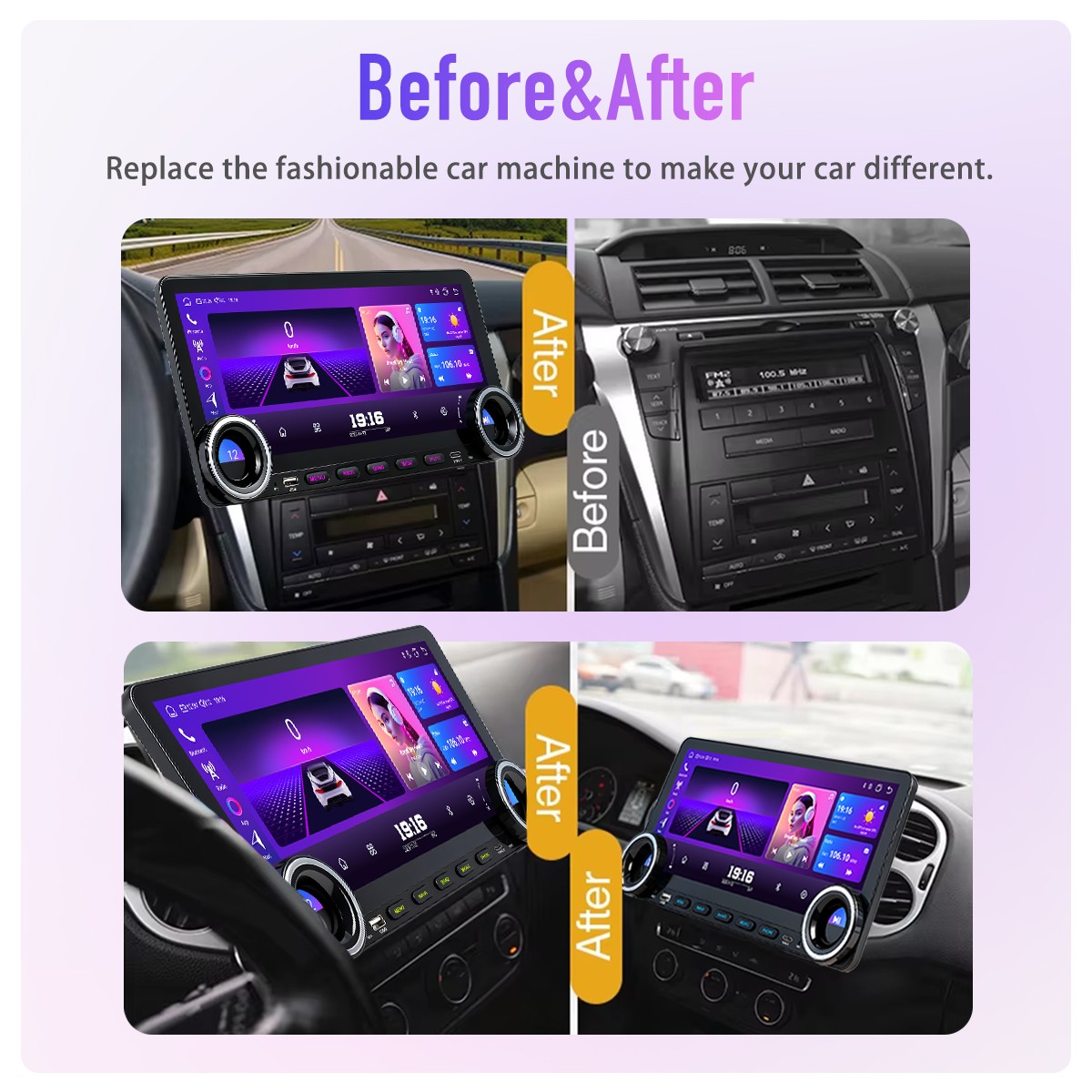 12.3” Android 15 8+128GB Car Radio Stereo 4G Lte DSP Carplay Screen GPS Navi BT
