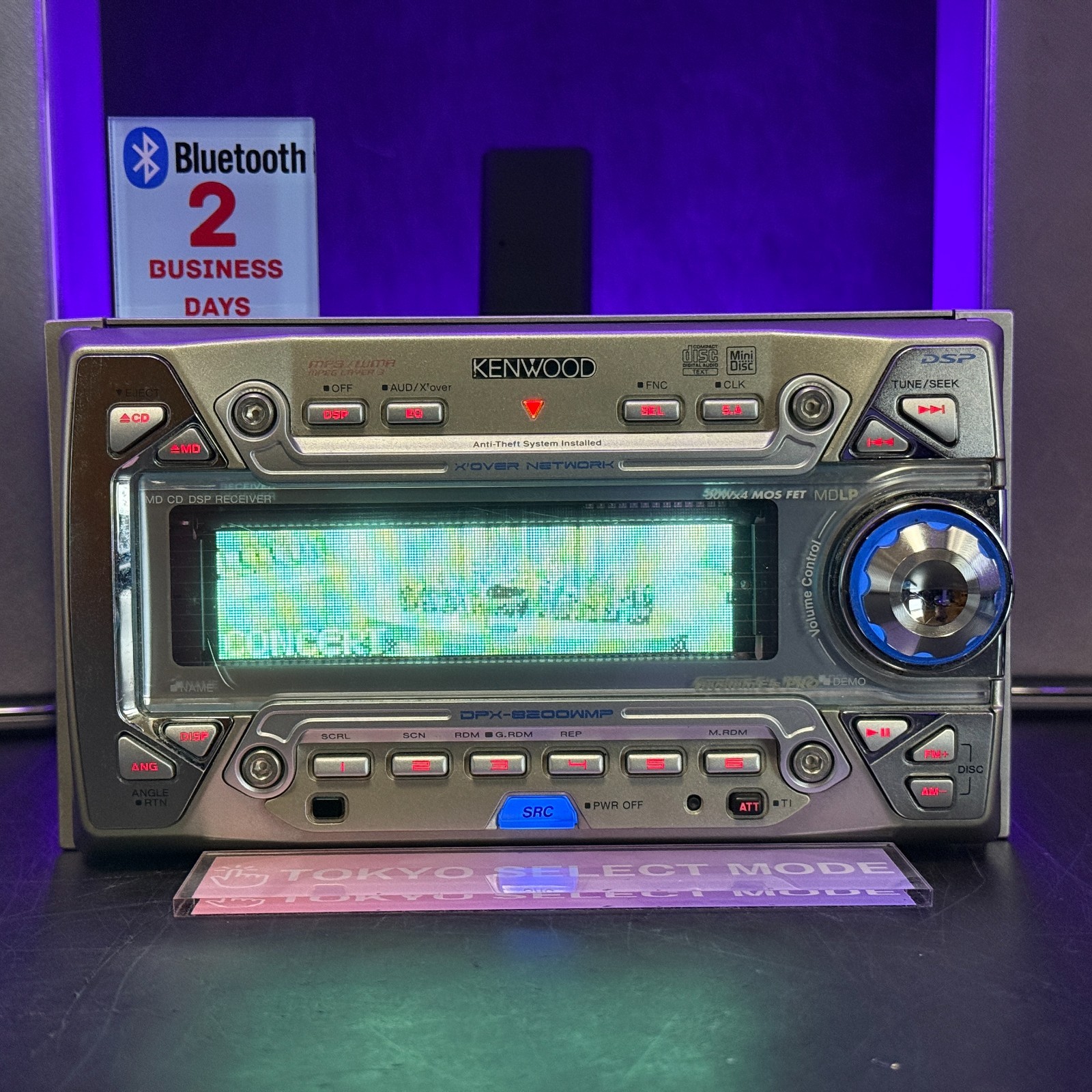 Kenwood DPX-8200WMP 2DIN Car Audio CD MD Player Added Bluetooth JDM DSP In Stock