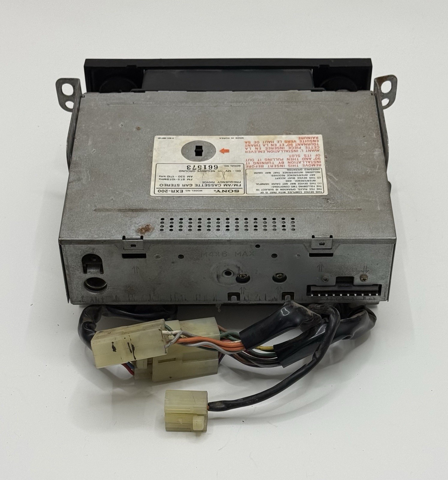 Sony EXR-200 AM/FM Cassette Stereo Equalizer 1984-1989 Toyota 4Runner Pickup