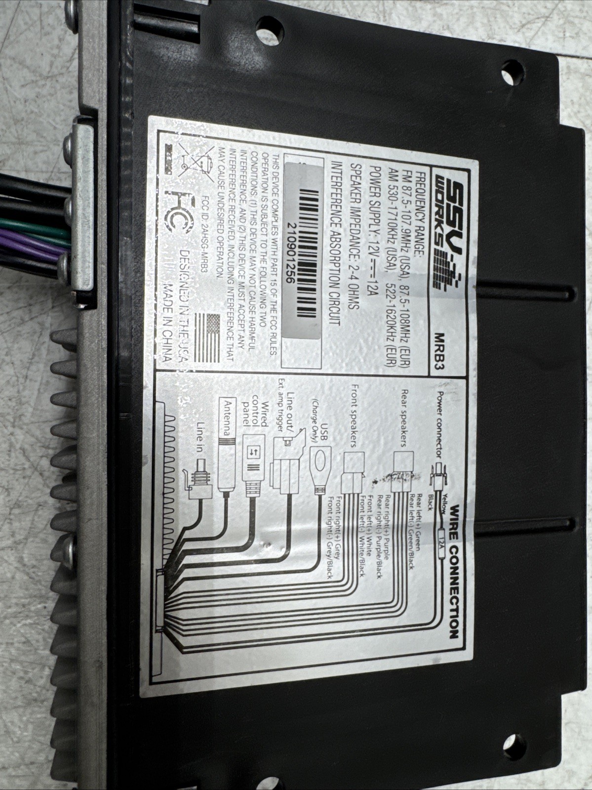 SSV Works MRB3 Panel mount Wireless Bluetooth Media Controller UNTESTED