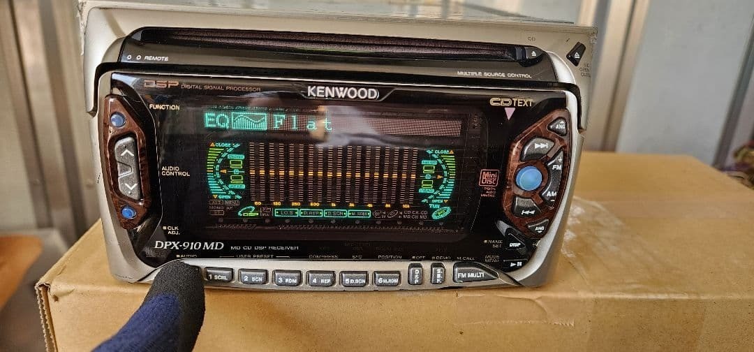 Kenwood DPX-910MD Car Audio 2DIN CD MD Bluetooth Ready DSP JDM Partially working