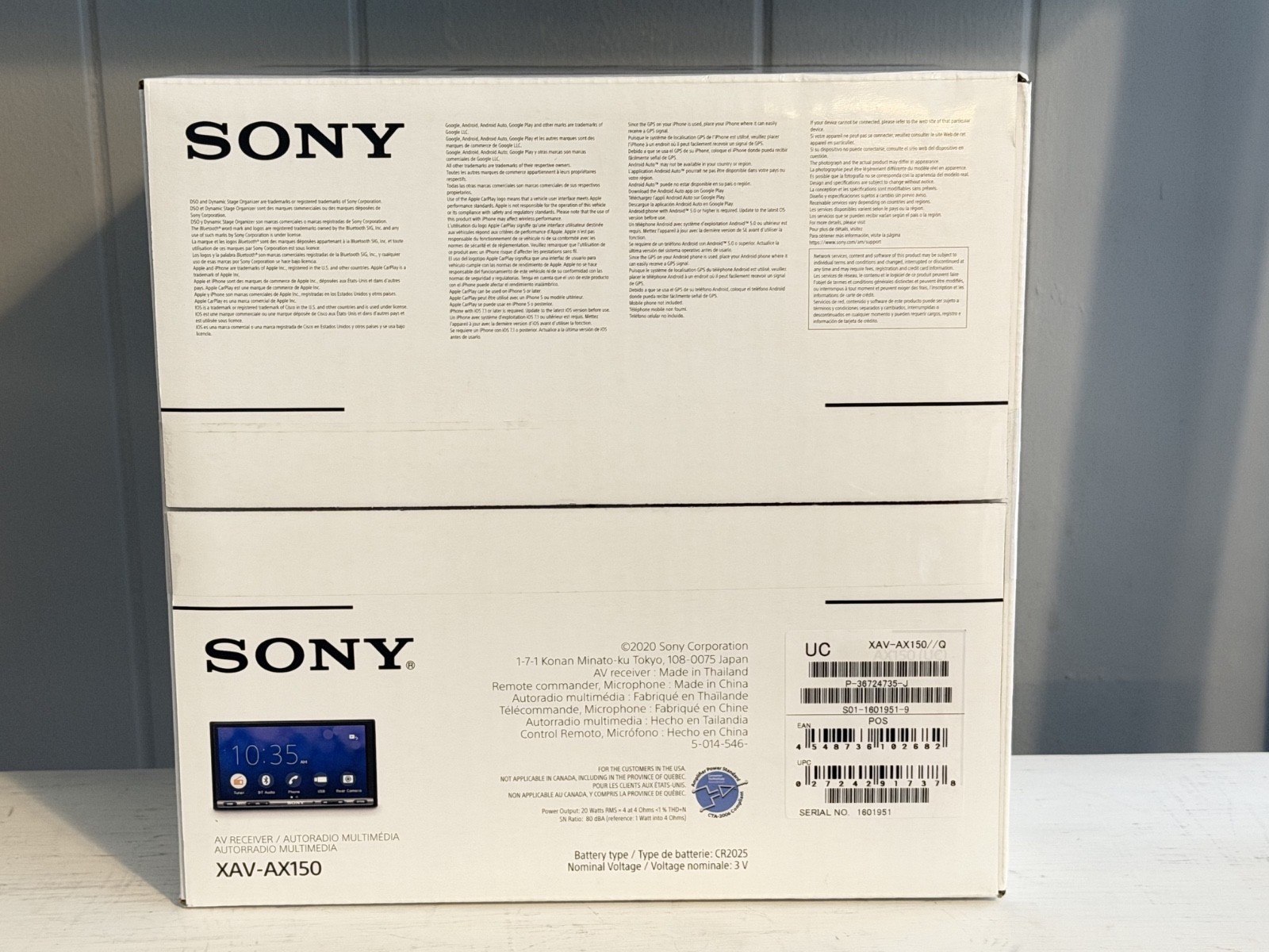 Sony XAV-AX150 6.95″ Apple CarPlay Android Auto Bluetooth NEW SEALED FAST SHIP⚡️