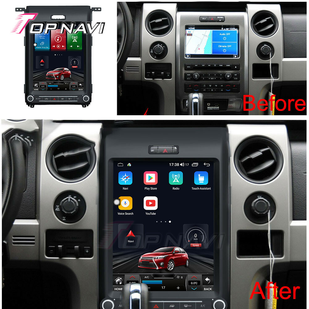 12.1Inch Androind 9.0 Car GPS Navi for Ford F150 2013-2014 Stereo Radio 4G WIFI