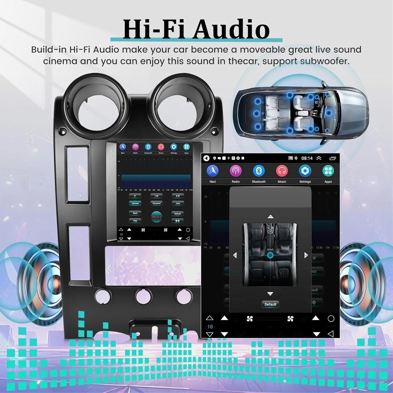 9.7″ For Hummer H2 2002-2007 Android 13 Car Radio Stereo GPS Navi Carplay 4+32GB