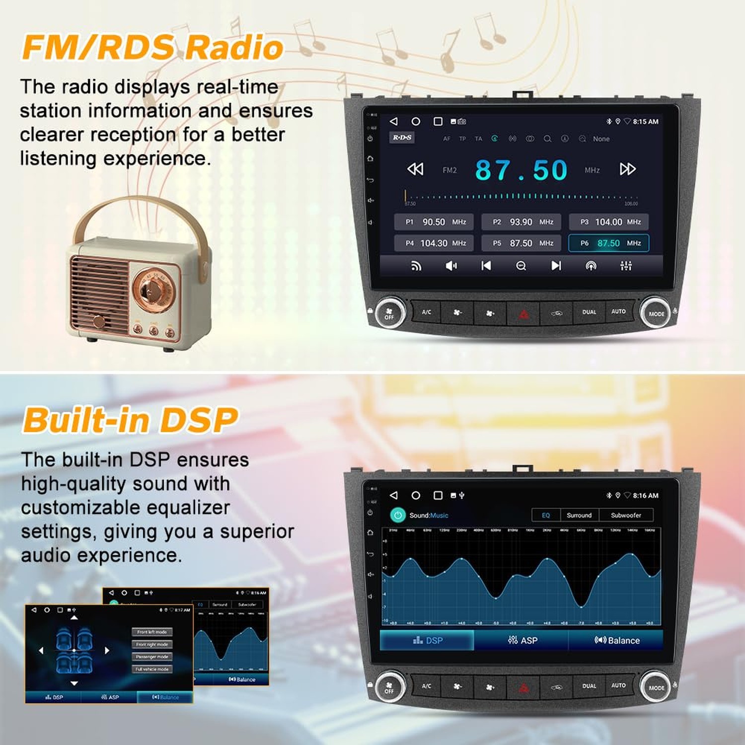 Android 13 Car Radio Stereo for Lexus IS250 IS300 IS200 IS220 IS350 2005-2012…