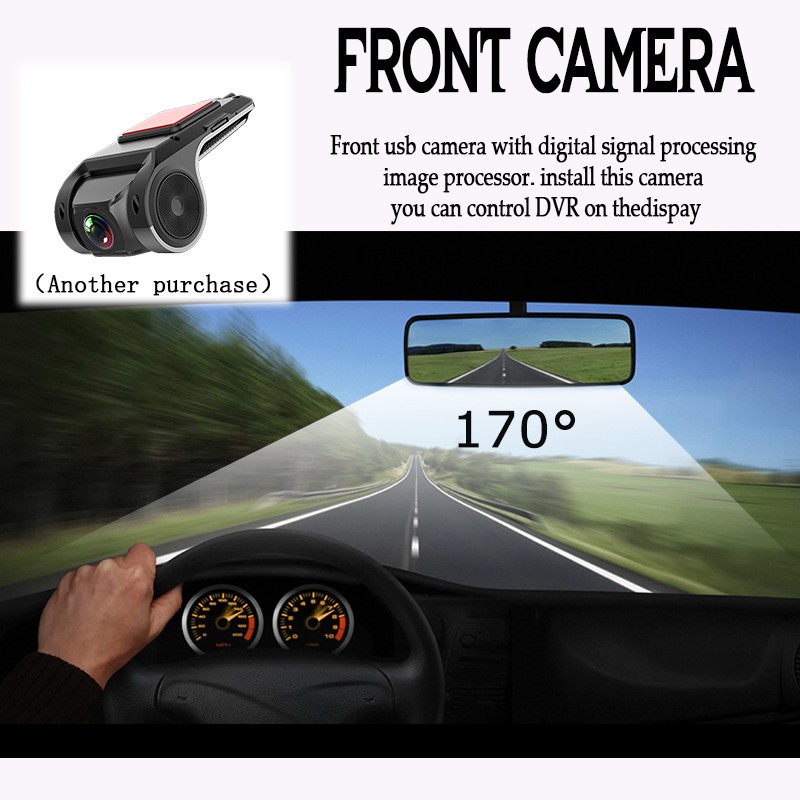 1Din 6.9″Android Car Stereo Touch Screen Built-in CarPlay AHD Rear View WiFi GPS