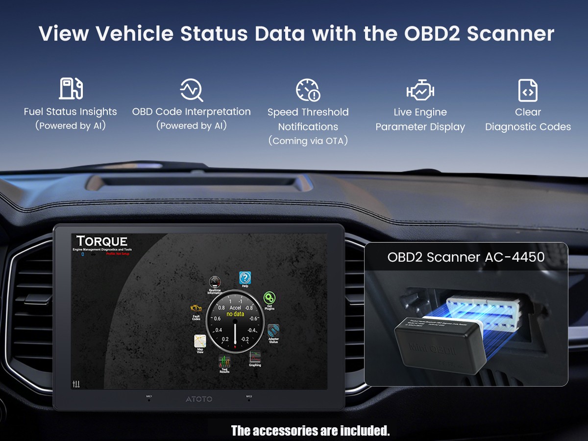 ATOTO S8 Pro 10in 2DIN Android Car Stereo GPS NAVI Wireless Android Auto CarPlay