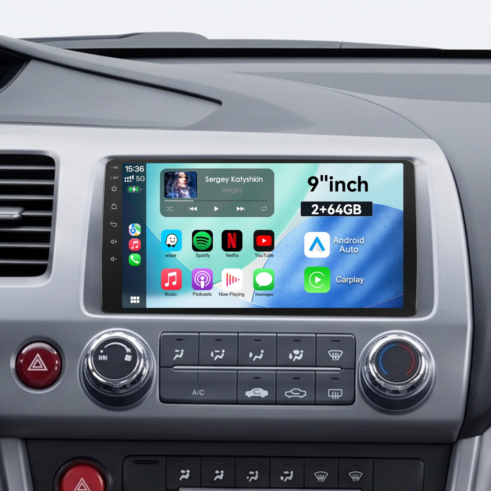 MirthWorld Car Radio Honda Civic 2006-2011 Android 13