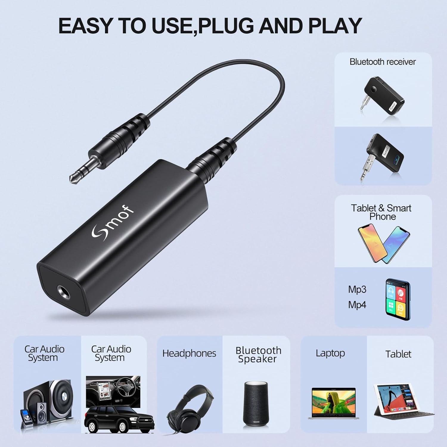 Sophisticated Audio Noise Filter – Upgraded Ground Loop Isolator in Matte Black