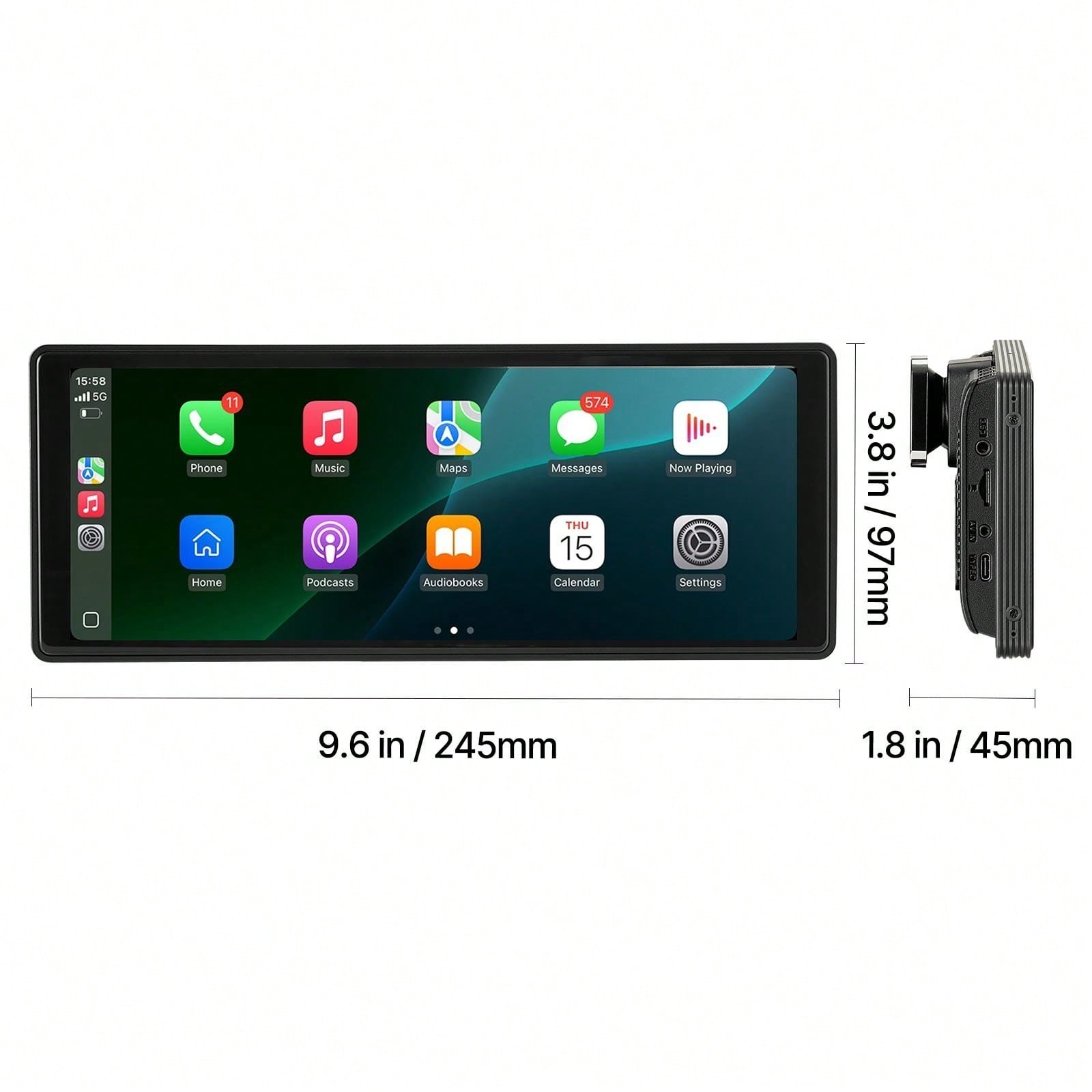 9 Inch HD Touch Screen Car Stereo With Wireless CarPlay Android Auto Backup Came