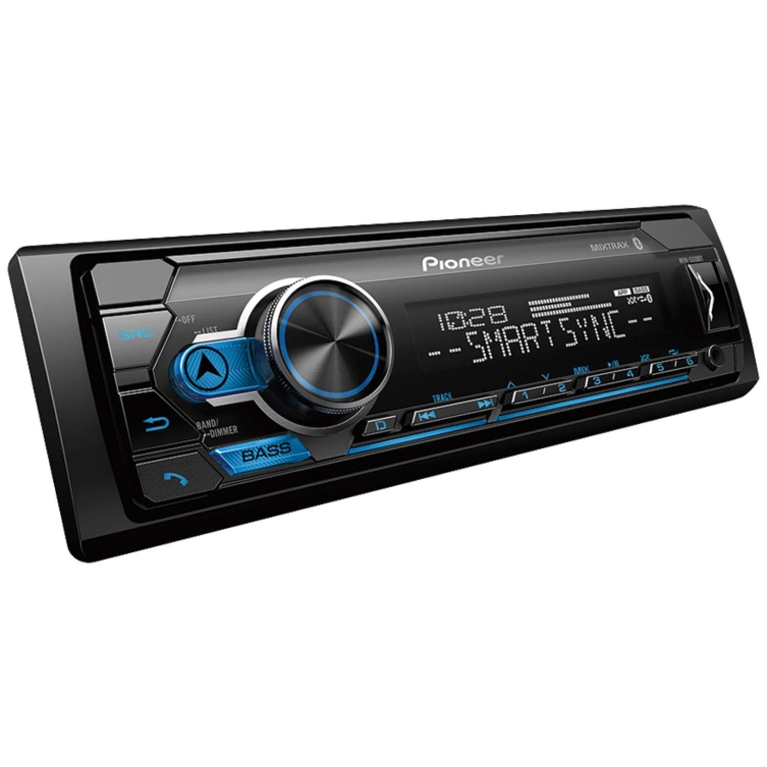 Pioneer MVH-S310BT Single Din Built-In Bluetooth, MIXTRAX, USB, Auxiliary, Pa…