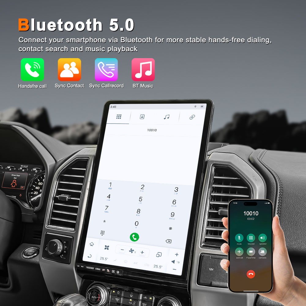 16″Large Screen For Ford F150 2015-2020 Car multimedia player Android SYNC Radio