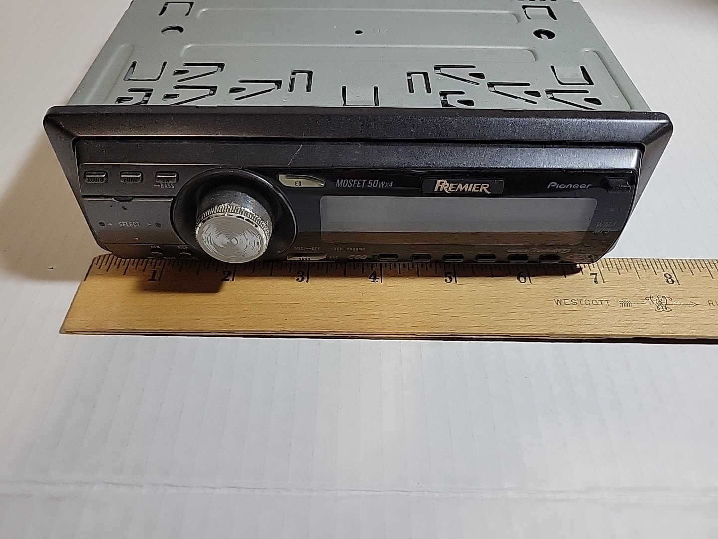 Pioneer Premier DEH-P480MP CD Player In Dash Receiver w/ Wires – Untested