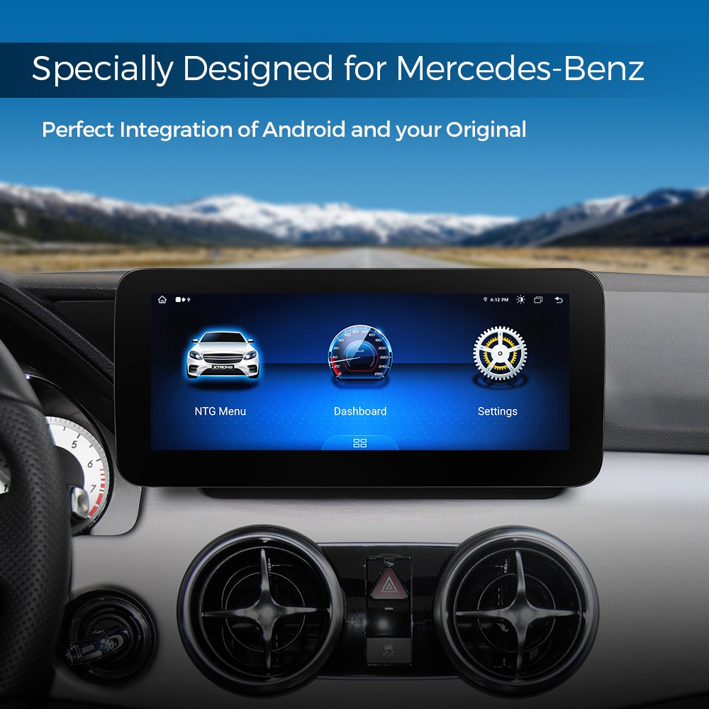 10.25” CarPlay For Benz X204 2013-2015 NTG 4.5 Android 14 Stereo Radio GPS Navi