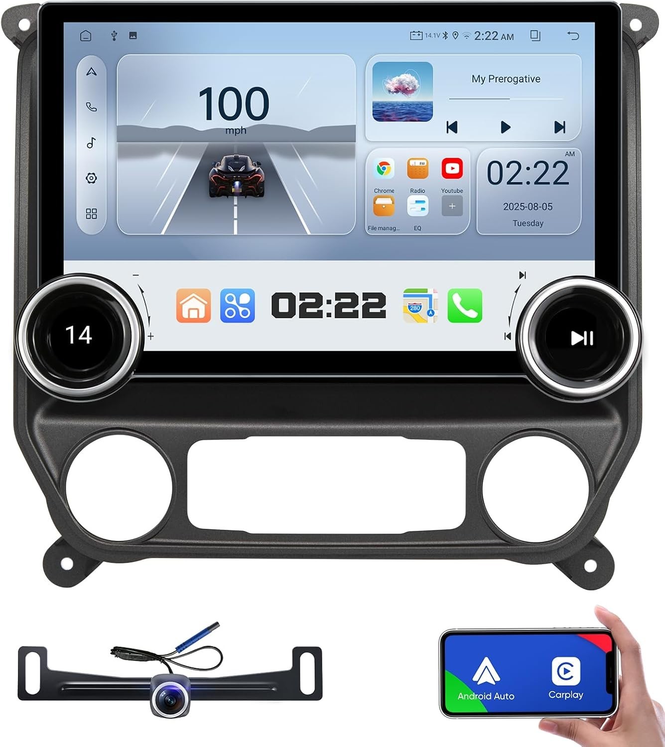 11.5″ for 2014-2018 Chevy Silverado GMC Sierra Android 14 Car Stereo Radio