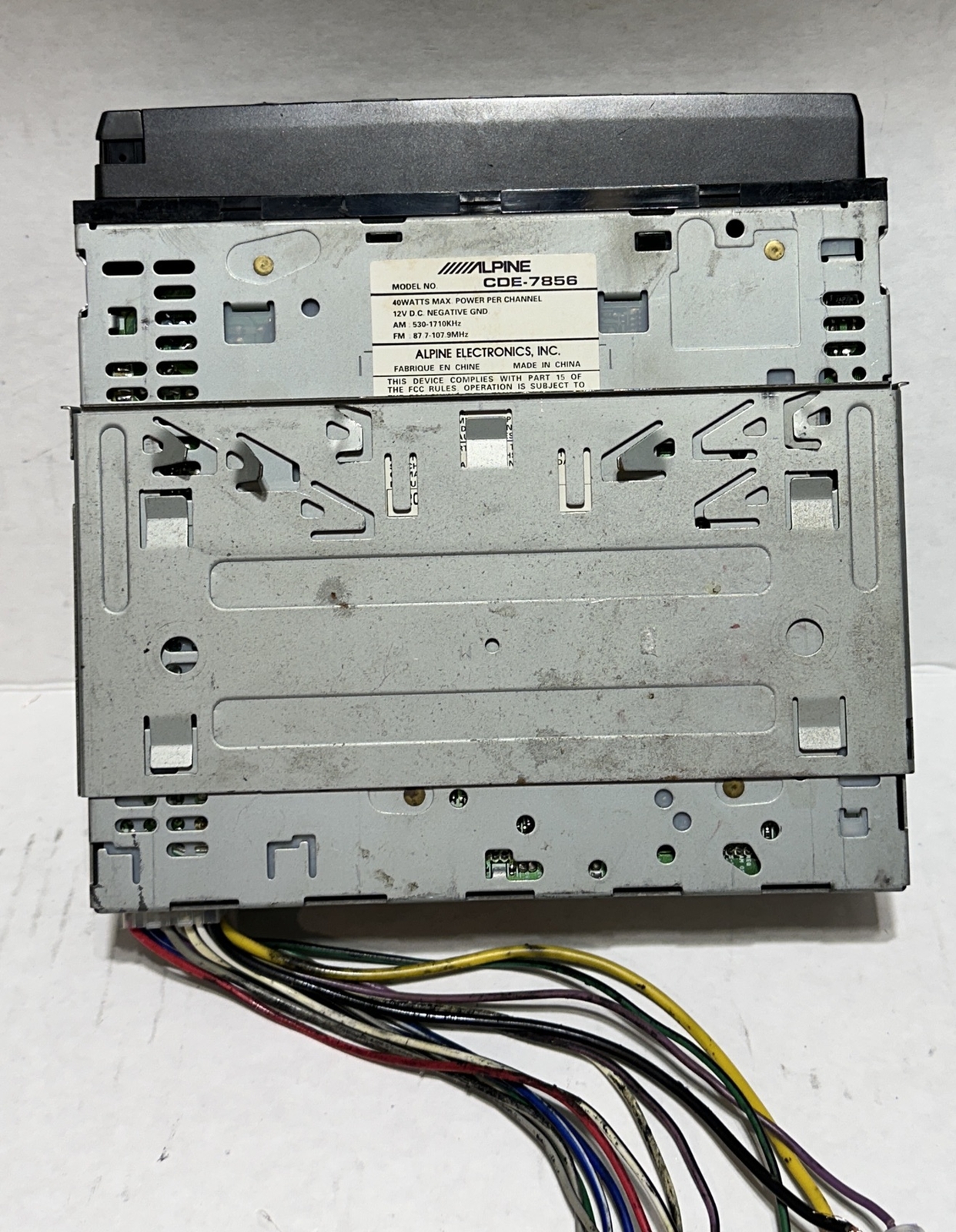 Alpine CDE-7856 CD Receiver CD Car Stereo Am/Fm ((C-2))