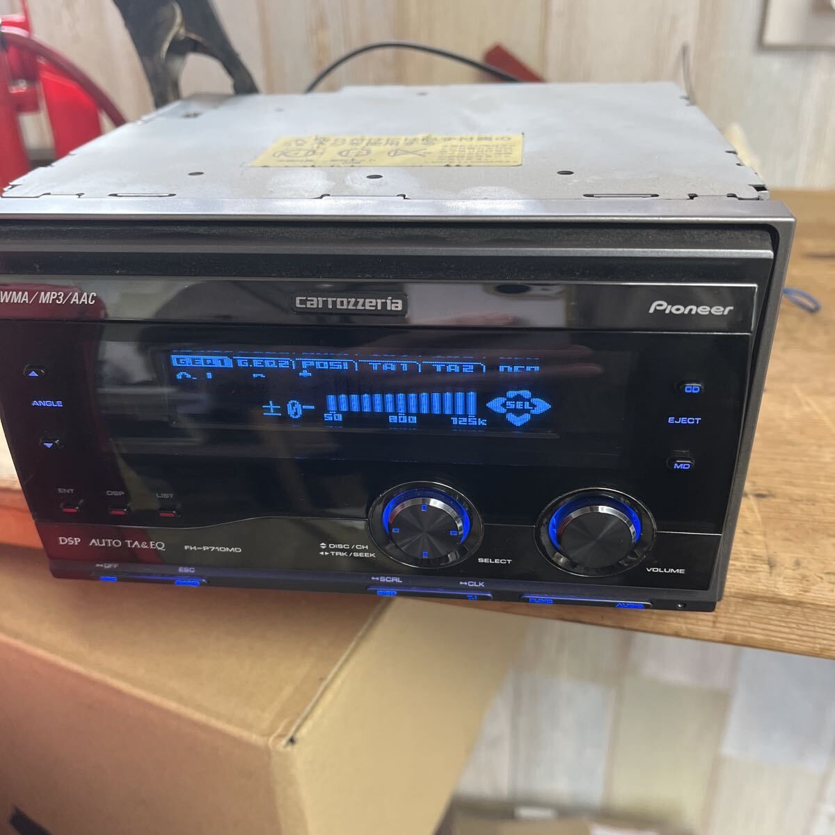 Pioneer Carrozzeria FH-P710MD 2DIN CD MD Car Audio DSP Added Bluetooth In Stock