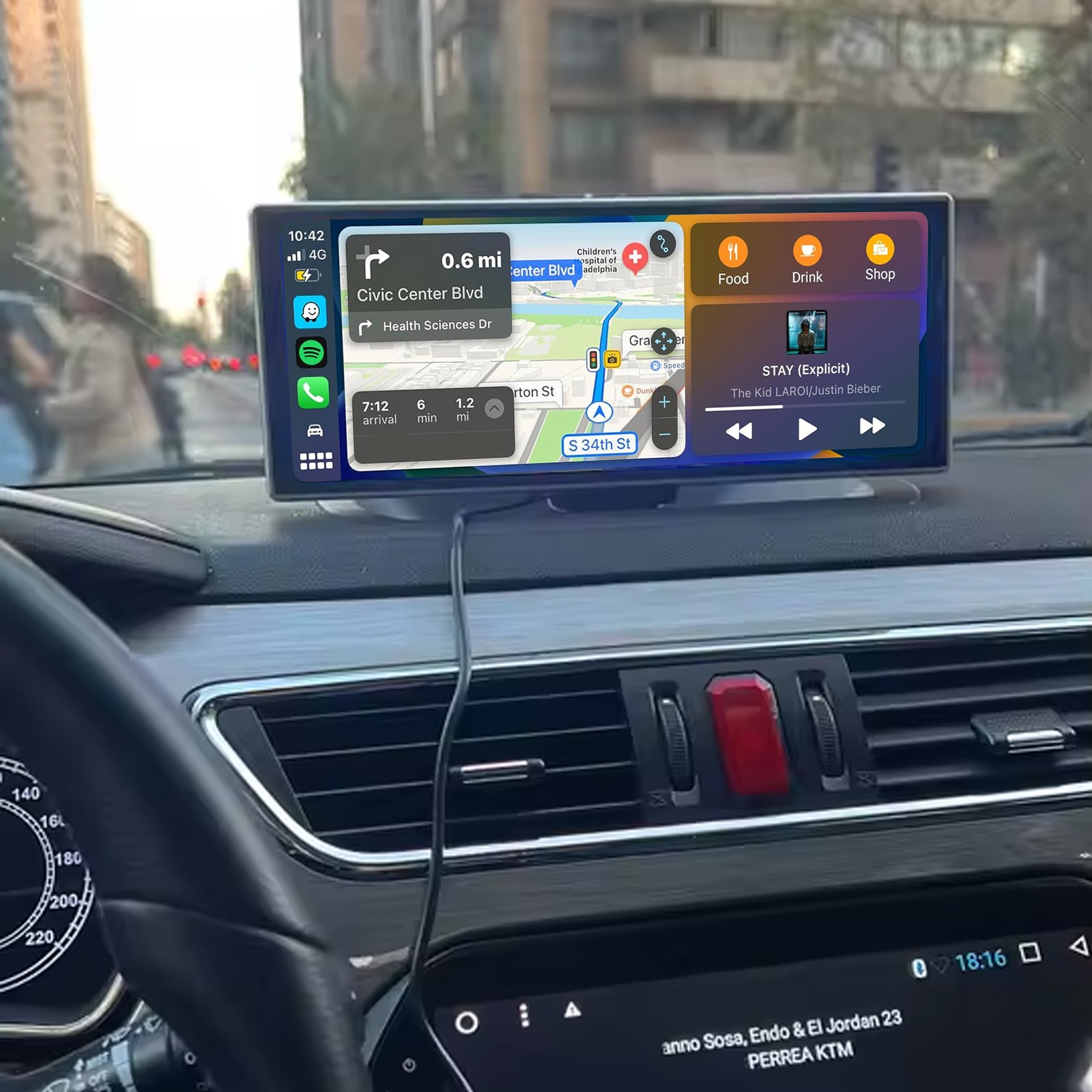 11.3″ Car Portable CarPlay Screen Touch Screen Apple CarPlay Android Auto Radio