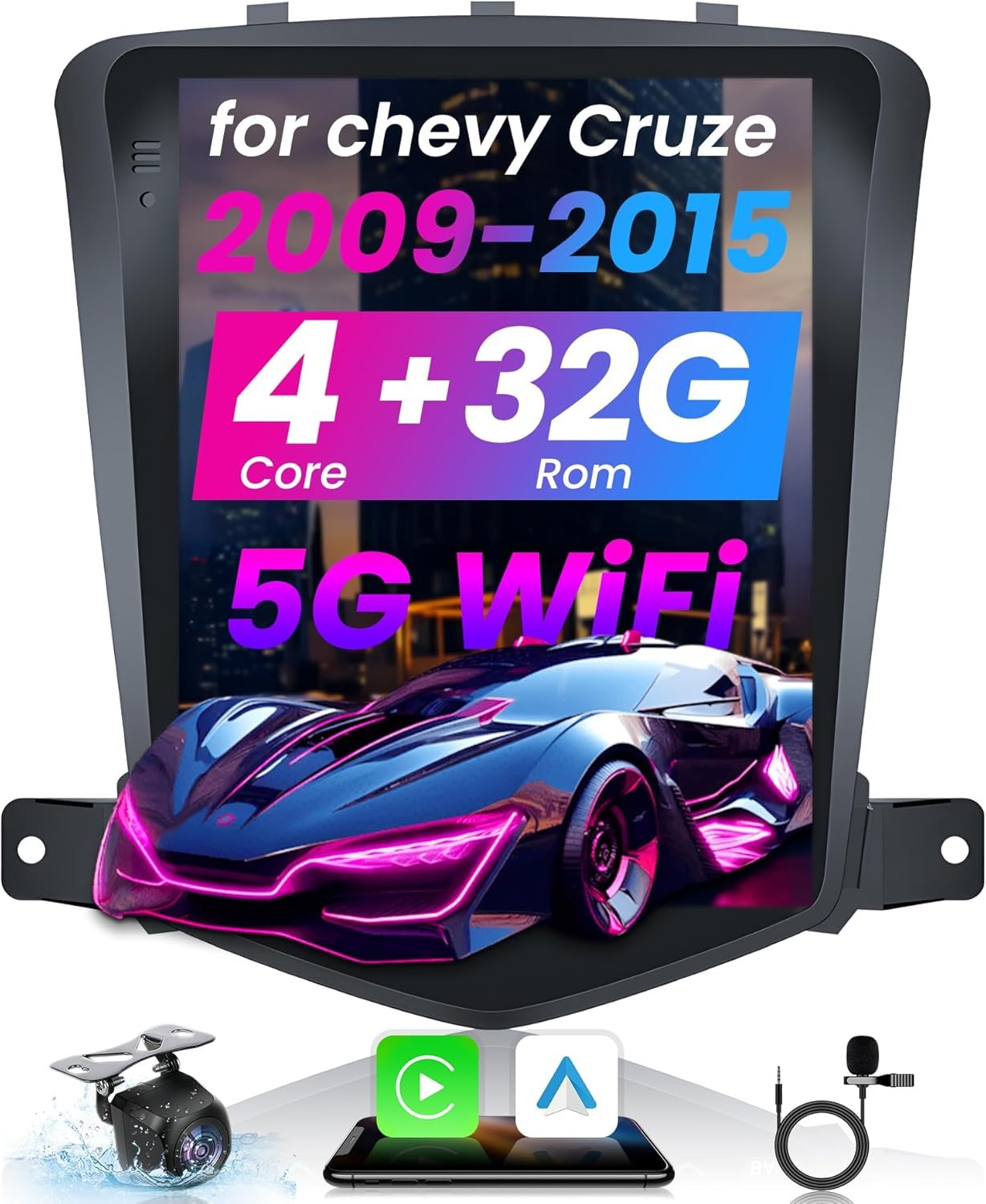 4Core 2G 64GB Android Upgrade Car Radio for Chevrolet Chevy Cruze 2009-2015
