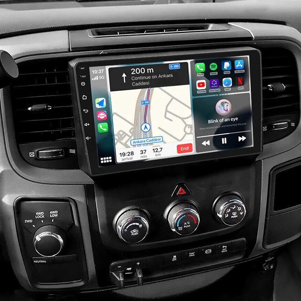 9″ Carplay For 2014-2018 Dodge Ram 1500 2500 3500 Android12 Car Stereo GPS Radio