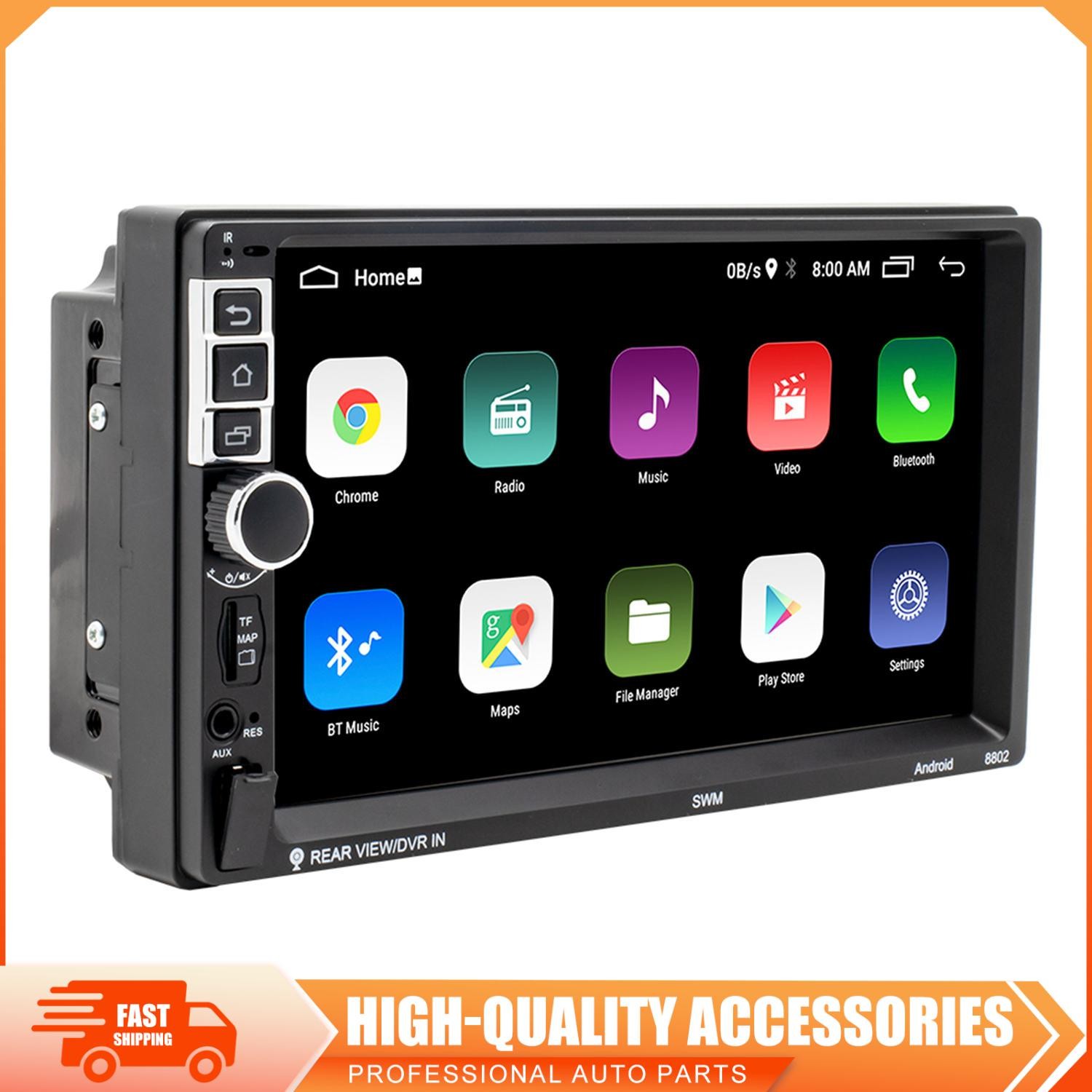 S-8802C 2-Din Car Radio 7 inch Android 10.1 Bluetooth WIFI Steering Wheel