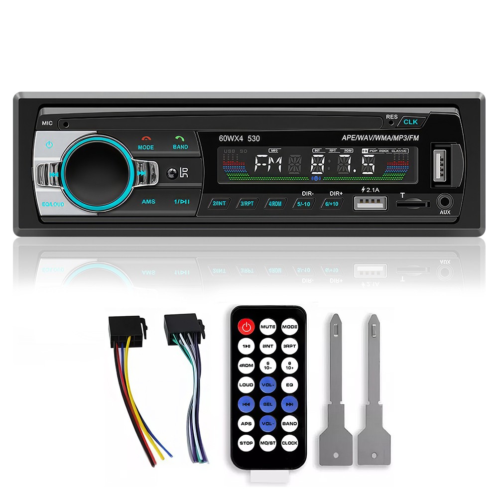 Car Stereo Radio Bluetooth Handsfree 1DIN MP3/FM/USB/SD/AUX In-Dash Unit Player