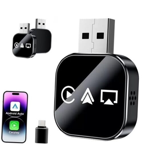 2026 Upgrade 3 in 1 Screen Mirroring for iOS Android For iPhone Color-A
