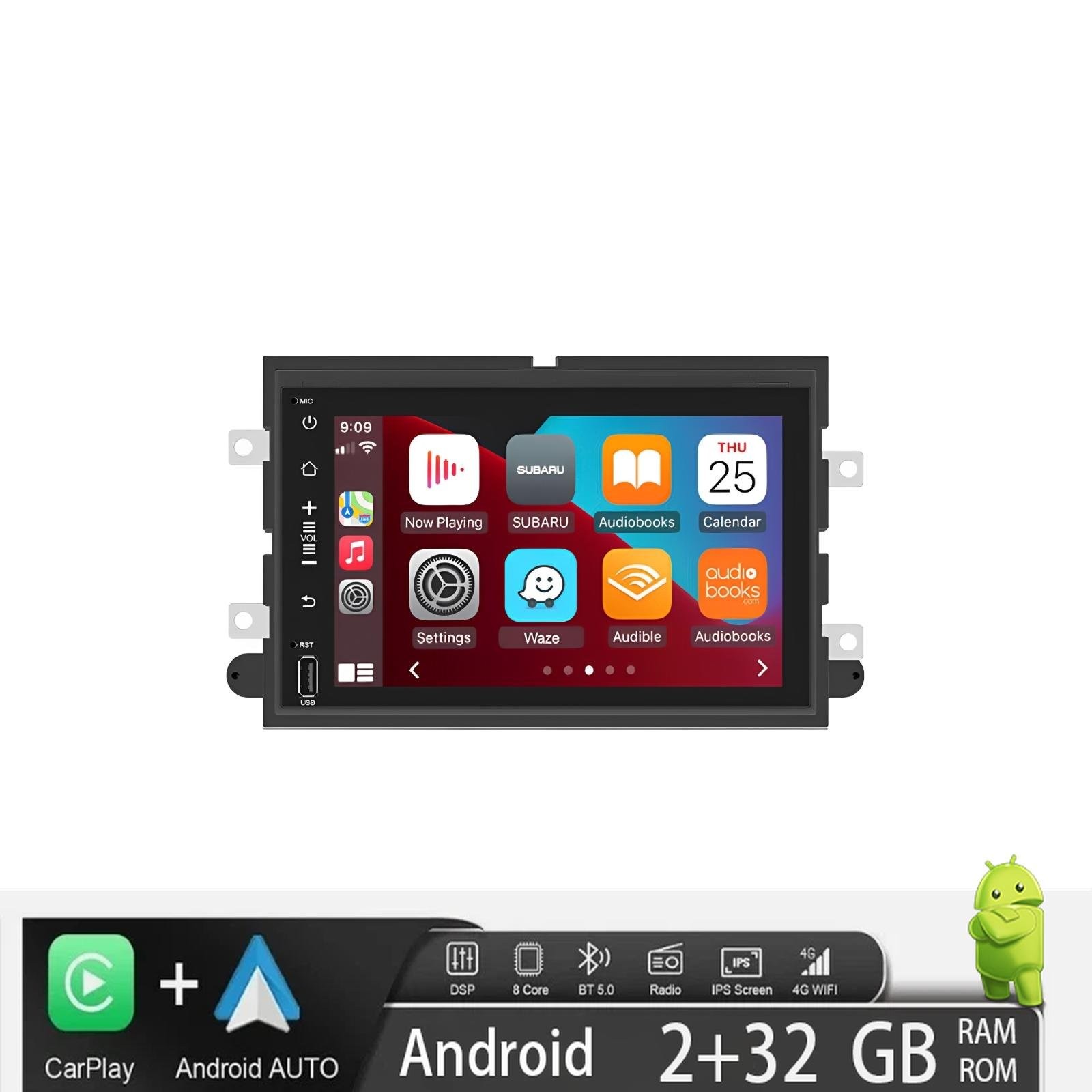 FOR FORD F250 2004-2014 7″ ANDROID 13.0 CARPLAY CAR STEREO RADIO 2+32G GPS NAVI
