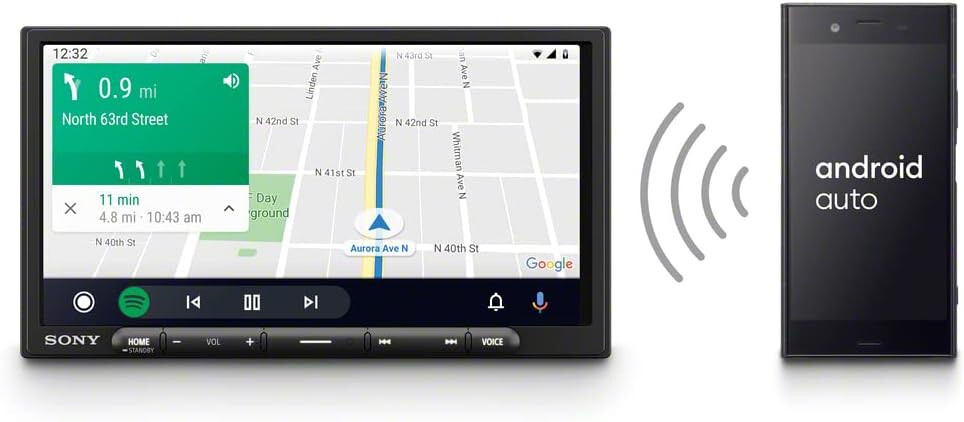 SONY XAV-AX4000 Touchscreen 6.95″ Wireless Apple CarPlay Wireless Android Auto✅
