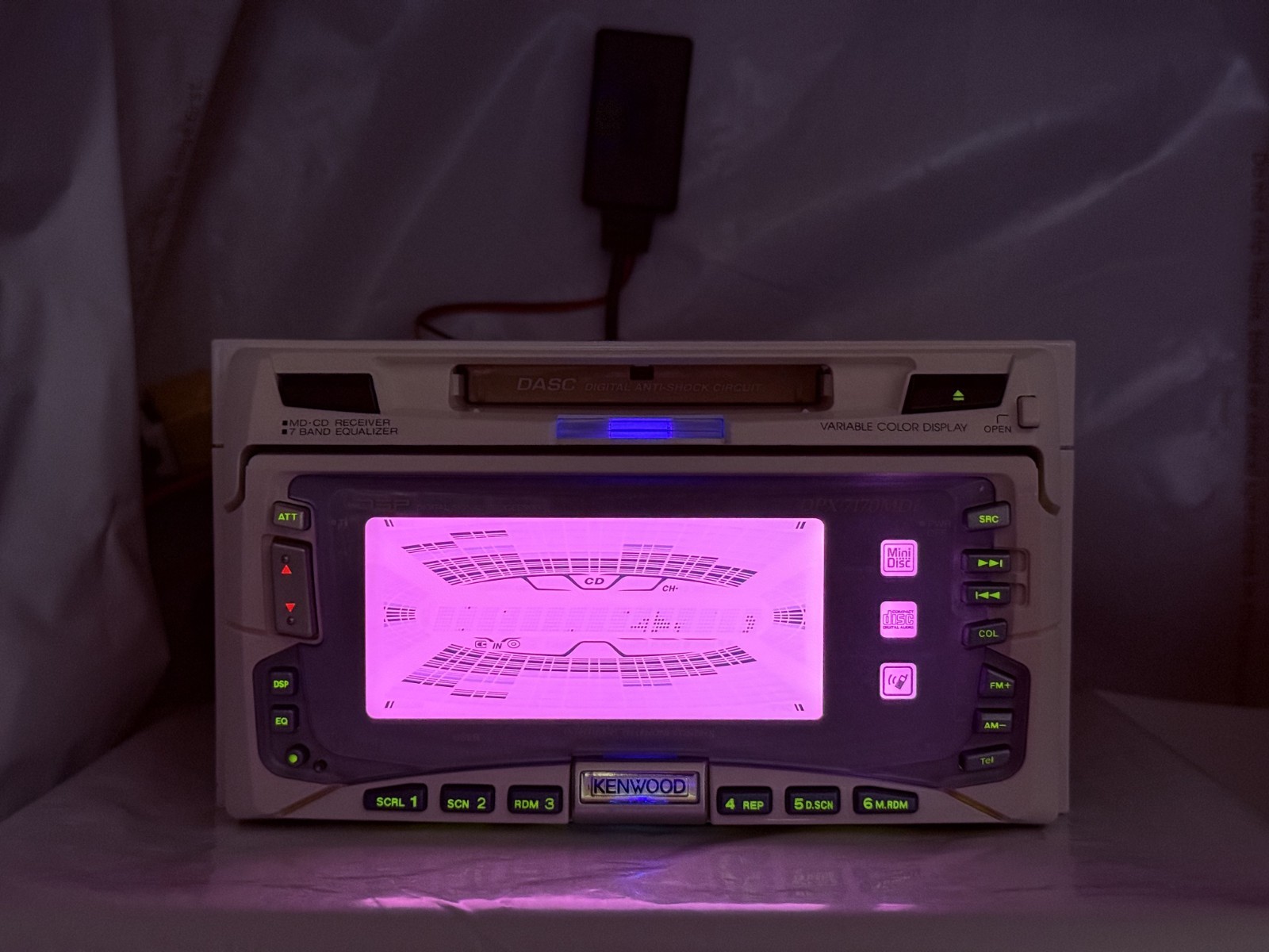 KENWOOD DPX-7170MDi White 2DIN CD MD Player JDM w/ External Bluetooth Japan