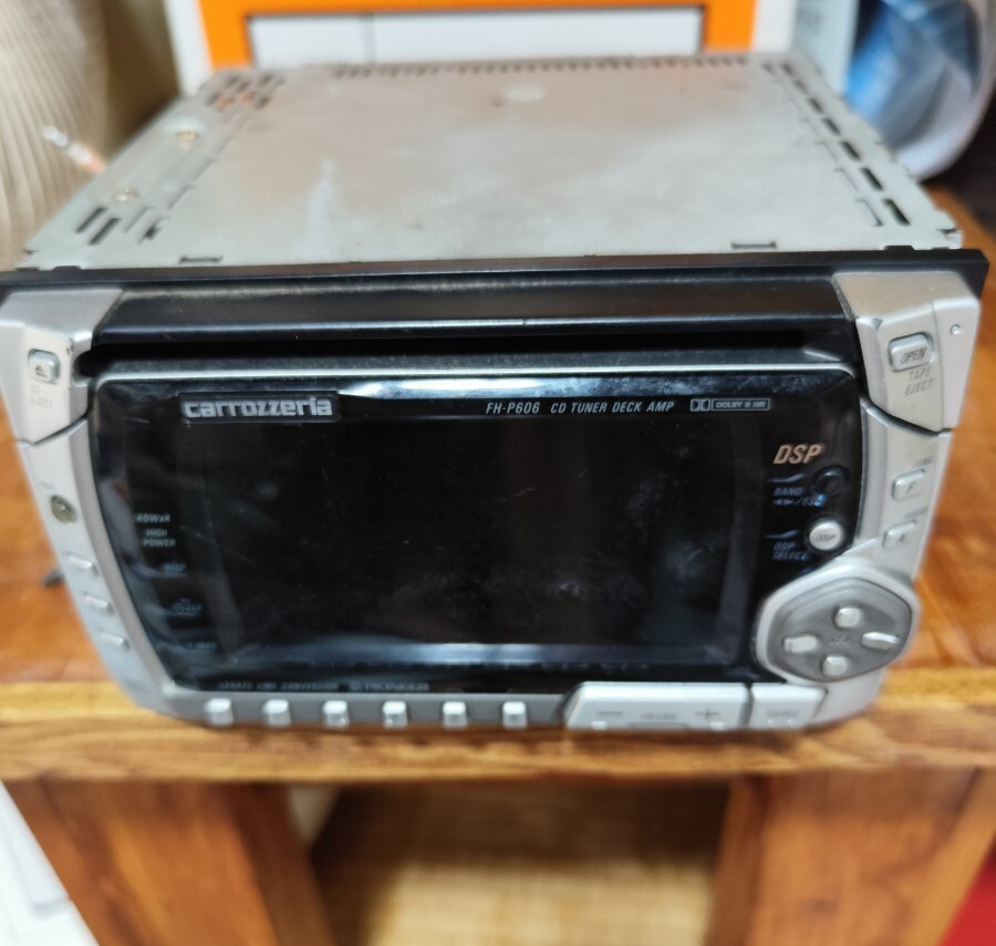 Pioneer Carrozzeria FH-P606 2DIN Car Audio High Power Amplifier Used JP