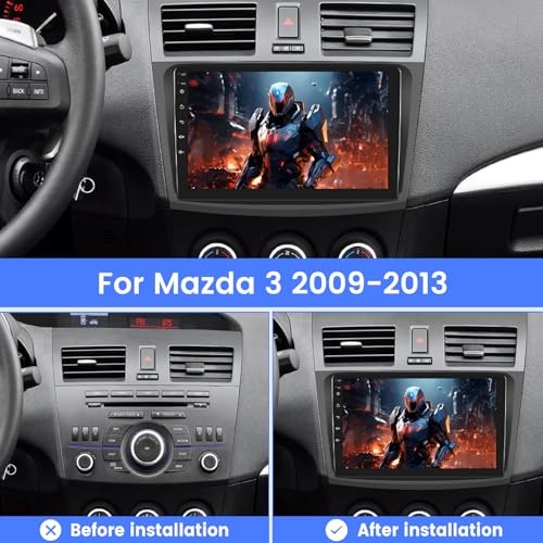 [2G+64G] Car Radio for Mazda 3 2009-2013, Android Mazda 3 Stereo with 9 inch