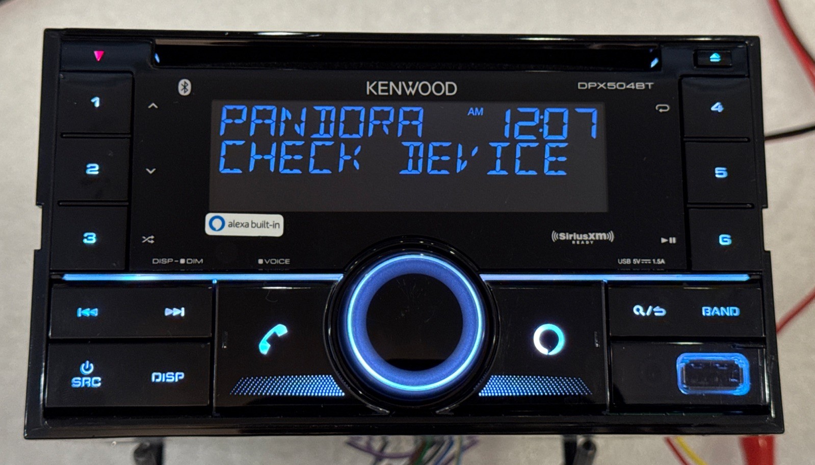 KENWOOD DPX504BT Bluetooth Car Audio Apple Android Play Radio USB CD