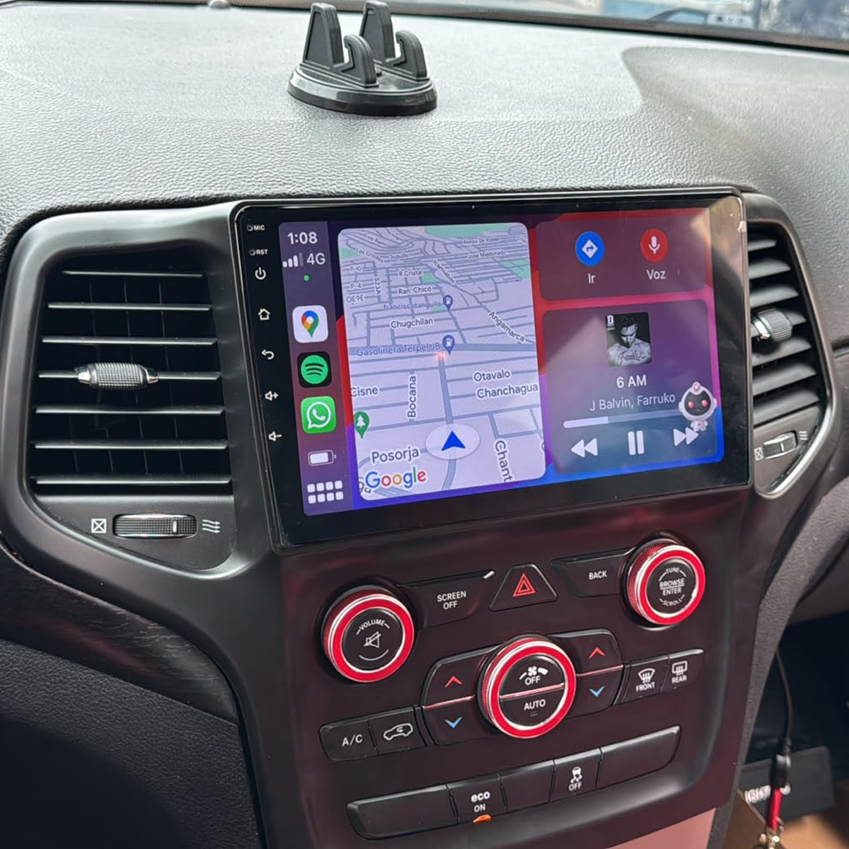 Carplay For 2014-2017 Grand Cherokee Radio Bluetooth Stereo BT WiFi FM RDS
