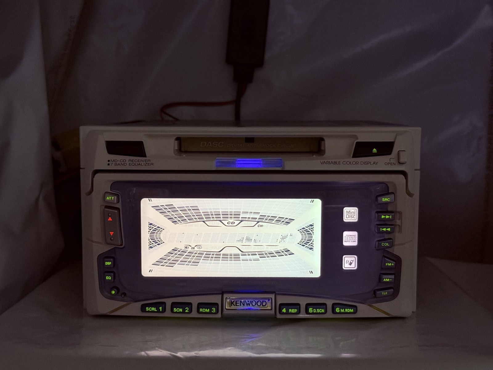 KENWOOD DPX-7170MDi White 2DIN CD MD Player JDM w/ External Bluetooth Japan