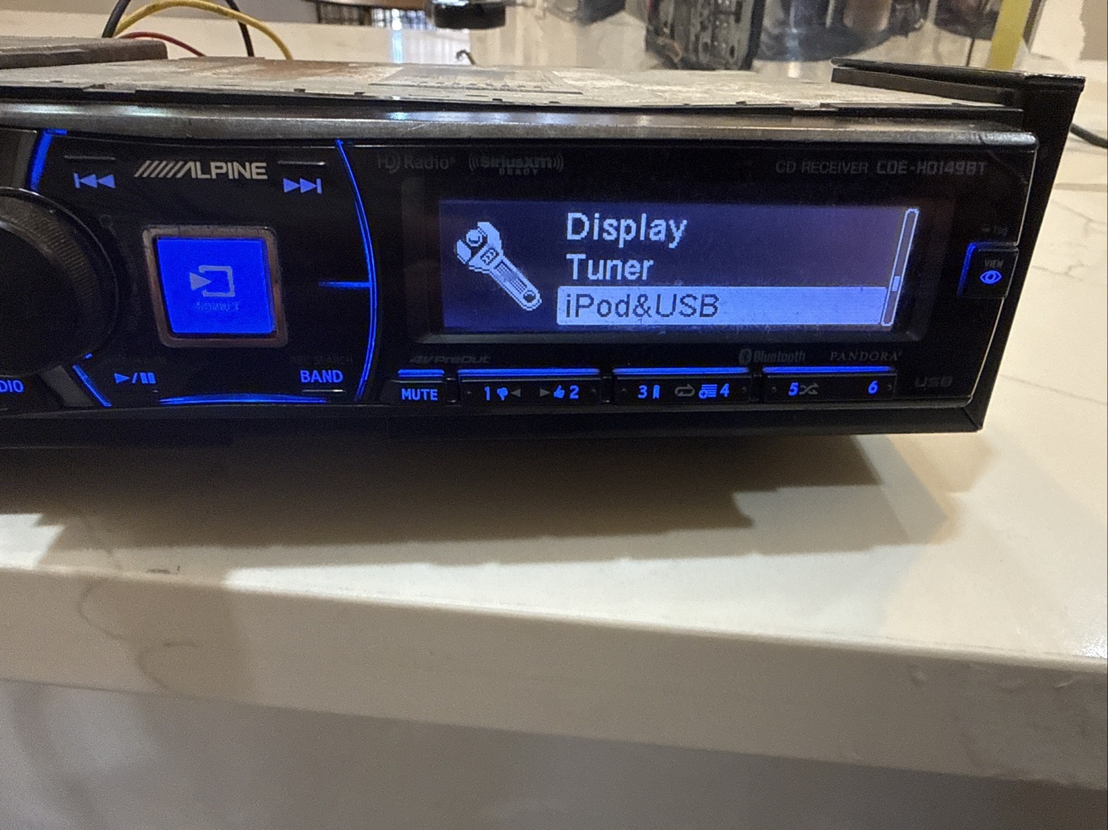 RARE! ALPINE CDE-HD149BT CAR STEREO BLUETOOTH CD RECEIVER CD FM PLAYER RADIO