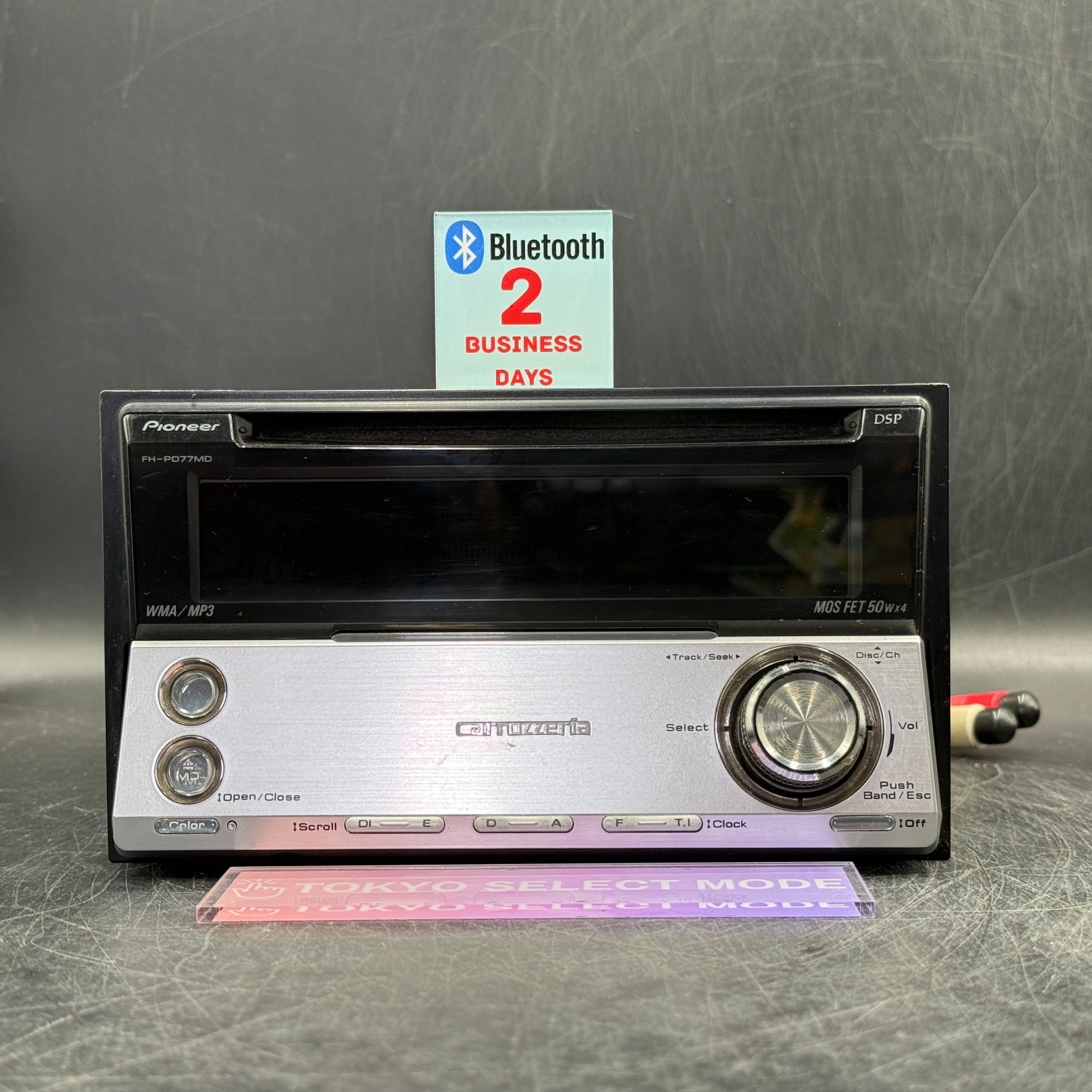 Pioneer Carrozzeria FH-P077MD 2DIN Car Audio CD MD Player Added BT JDM In Stock