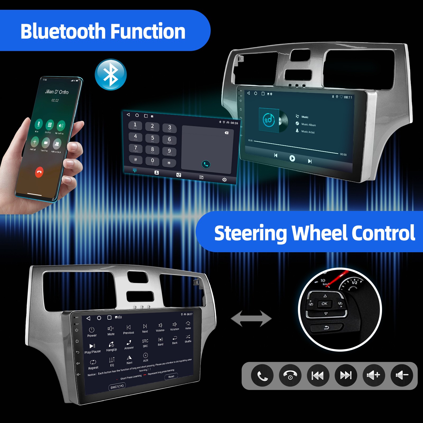 For 2001-2006 Lexus ES300 ES330 XV30 Android 15 Car Stereo Radio GPS NAVI Player