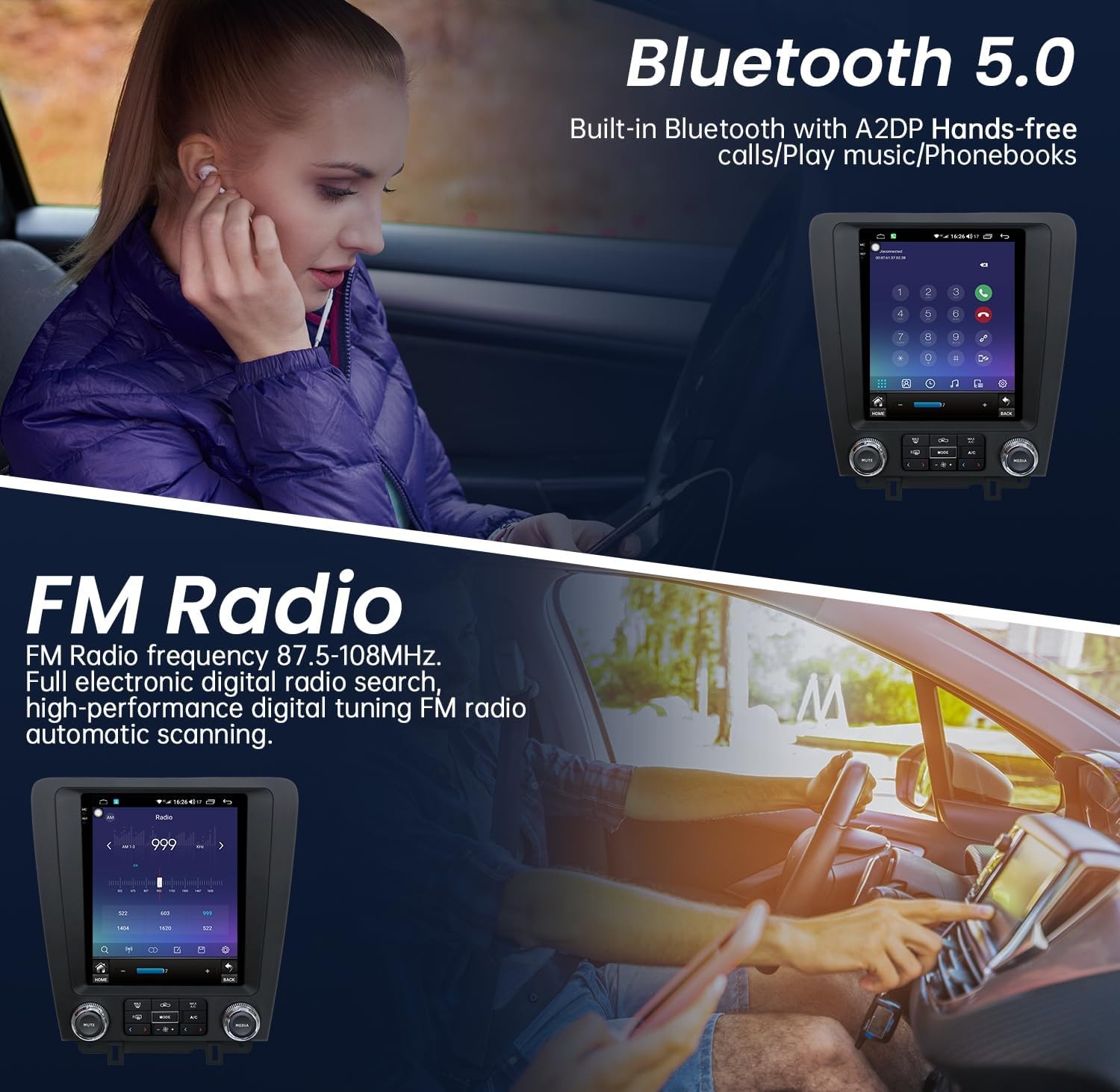 Apple Carplay For Ford Mustang 2010-2014 Android 13 Car Radio Stereo GPS 4G+64G