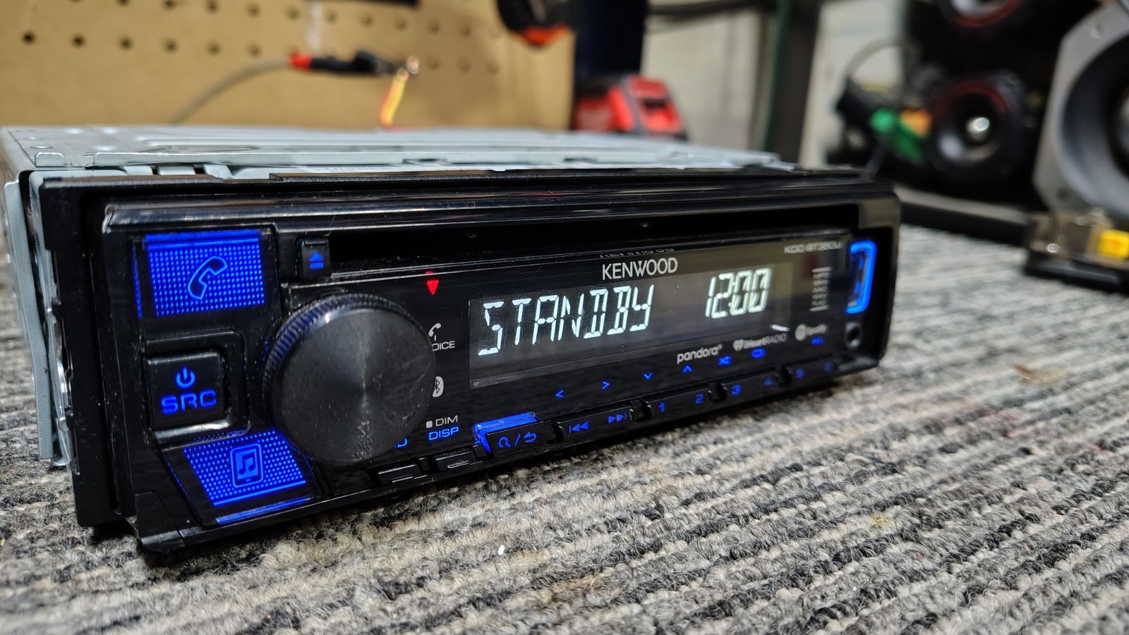 Kenwood KDC-BT350U Bluetooth 200w CD Player iPhone Android BT Tested ✅