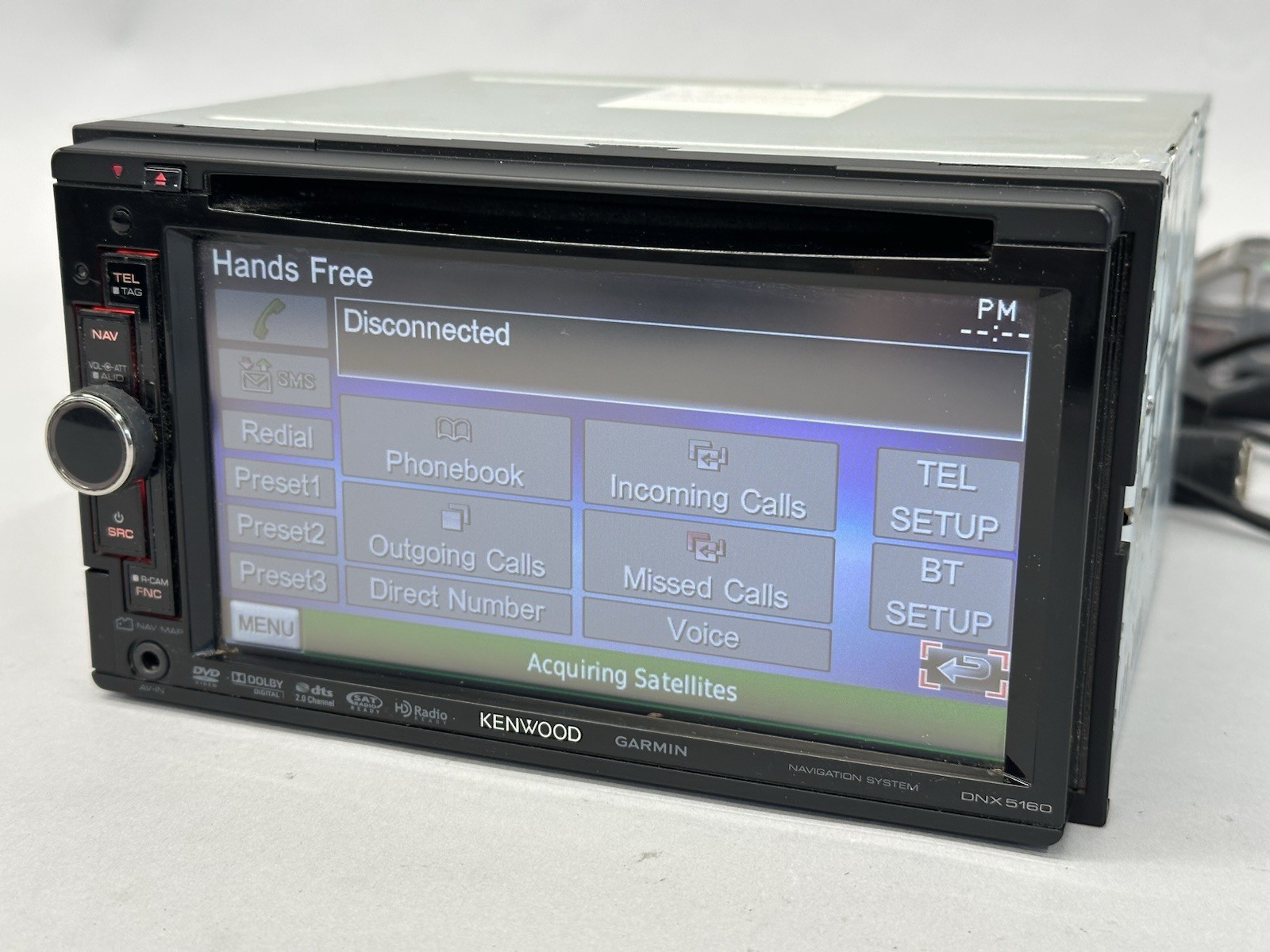 Kenwood DNX5160 Bluetooth Apple Car Play GPS Navigation CD DVD Touchscreen Radio