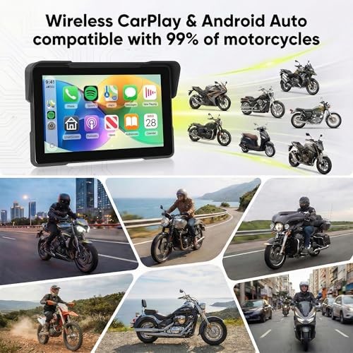 7 Inch Motorcycle Carplay Screen with Wireless 7 Inch Motorcycle Carplay EQ