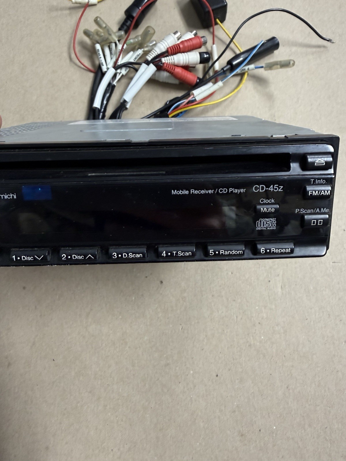 Nakamichi CD-45z 1DIN Car Audio CD Receiver Vintage 20-bit DAC JDM Ships 1 Day