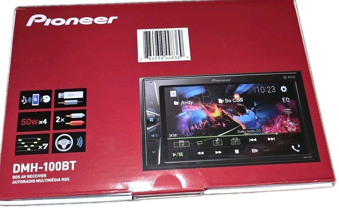 Pioneer DMH-100BT 6.2″ Touchscreen Double DinReceiver Stereo Bluetooth Android