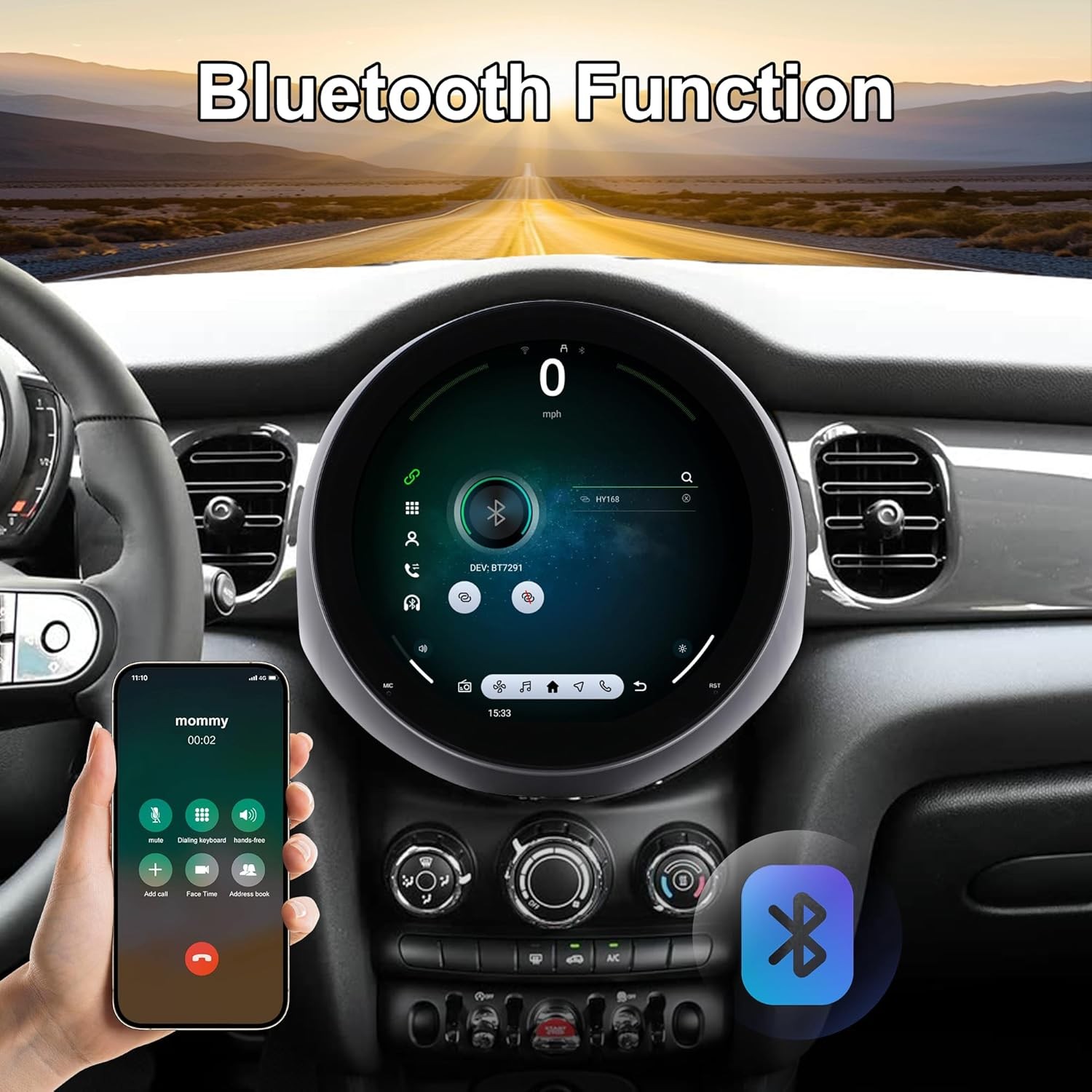 11.7″ For BMW Mini F60 2017-2023 Android Car Stereo Radio Carplay GPS Navi 64GB