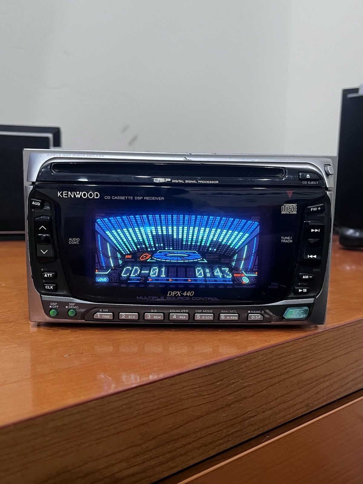 Kenwood DPX-440 2DIN Car Audio CD Cassette Player JDM DSP Tested Working Stock